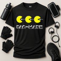 Funny Nerdy Pac Math Nom Retro Game Precalculus Math Teacher Performance Shirt