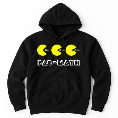 Funny Nerdy Pac Math Nom Retro Game Precalculus Math Teacher Hoodie