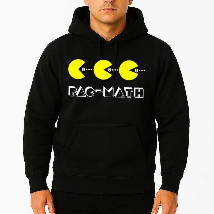 Funny Nerdy Pac Math Nom Retro Game Precalculus Math Teacher Hoodie