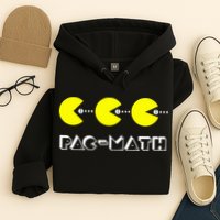 Funny Nerdy Pac Math Nom Retro Game Precalculus Math Teacher Hoodie