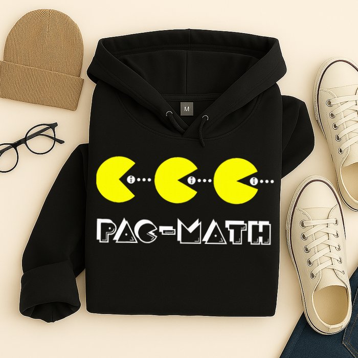 Funny Nerdy Pac Math Nom Retro Game Precalculus Math Teacher Hoodie