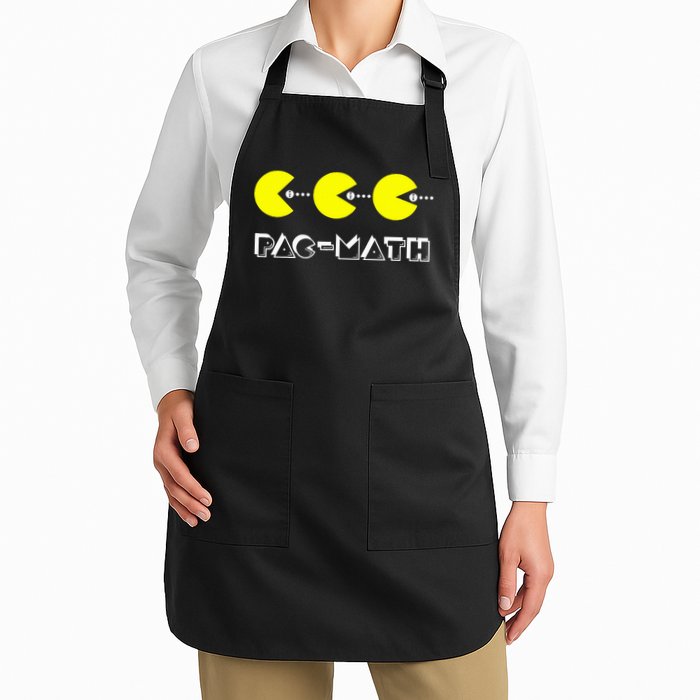 Funny Nerdy Pac Math Nom Retro Game Precalculus Math Teacher Apron