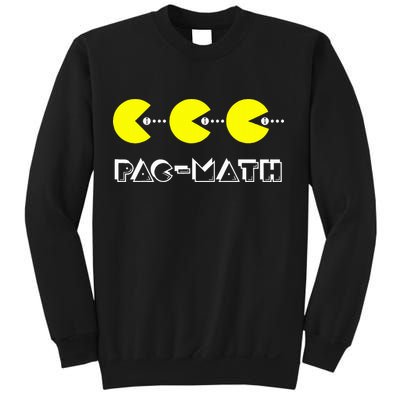 Funny Nerdy Pac Math Nom Retro Game Precalculus Math Teacher Sweatshirt