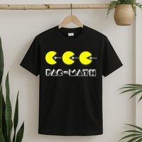 Funny Nerdy Pac Math Nom Retro Game Precalculus Math Teacher T-Shirt
