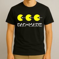 Funny Nerdy Pac Math Nom Retro Game Precalculus Math Teacher T-Shirt