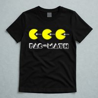 Funny Nerdy Pac Math Nom Retro Game Precalculus Math Teacher T-Shirt