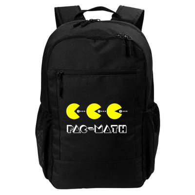 Funny Nerdy Pac Math Nom Retro Game Precalculus Math Teacher Daily Commute Backpack