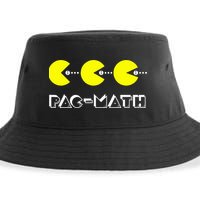 Funny Nerdy Pac Math Nom Retro Game Precalculus Math Teacher Sustainable Bucket Hat