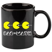 Funny Nerdy Pac Math Nom Retro Game Precalculus Math Teacher 11oz C Handle Ceramic Mug