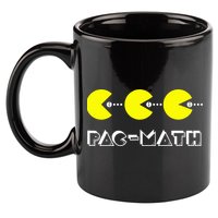 Funny Nerdy Pac Math Nom Retro Game Precalculus Math Teacher 11oz C Handle Ceramic Mug