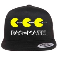 Funny Nerdy Pac Math Nom Retro Game Precalculus Math Teacher Flatbill Hat