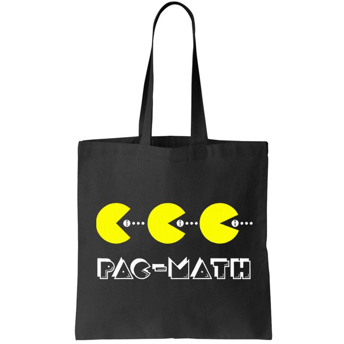 Funny Nerdy Pac Math Nom Retro Game Precalculus Math Teacher Bag
