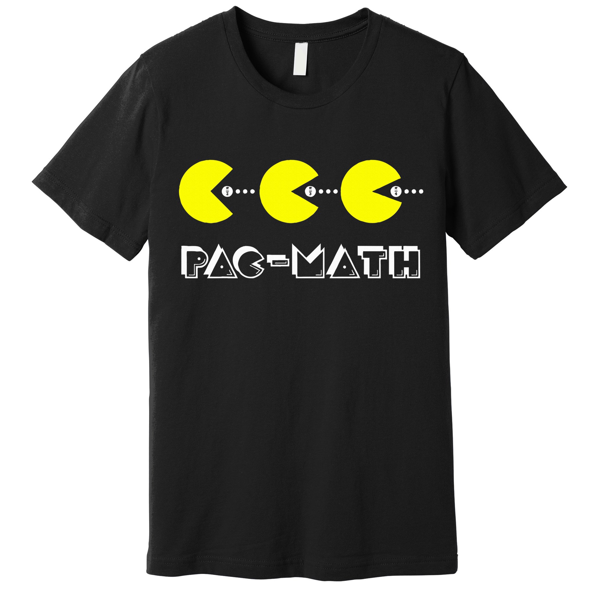 Funny Nerdy Pac Math Nom Retro Game Precalculus Math Teacher Premium T-Shirt