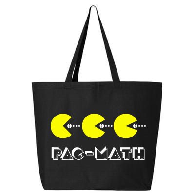 Funny Nerdy Pac Math Nom Retro Game Precalculus Math Teacher 25L Jumbo Tote