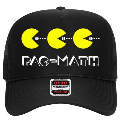 Funny Nerdy Pac Math Nom Retro Game Precalculus Math Teacher Trucker Hat