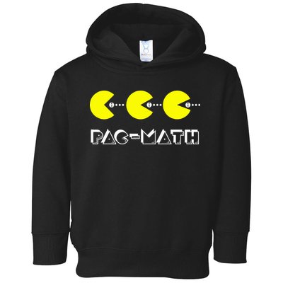 Funny Nerdy Pac Math Nom Retro Game Precalculus Math Teacher Toddler Hoodie