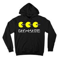 Funny Nerdy Pac Math Nom Retro Game Precalculus Math Teacher Tall Hoodie