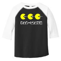 Funny Nerdy Pac Math Nom Retro Game Precalculus Math Teacher Toddler Fine Jersey T-Shirt