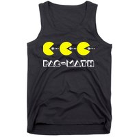 Funny Nerdy Pac Math Nom Retro Game Precalculus Math Teacher Tank Top