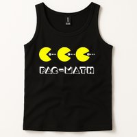 Funny Nerdy Pac Math Nom Retro Game Precalculus Math Teacher Tank Top