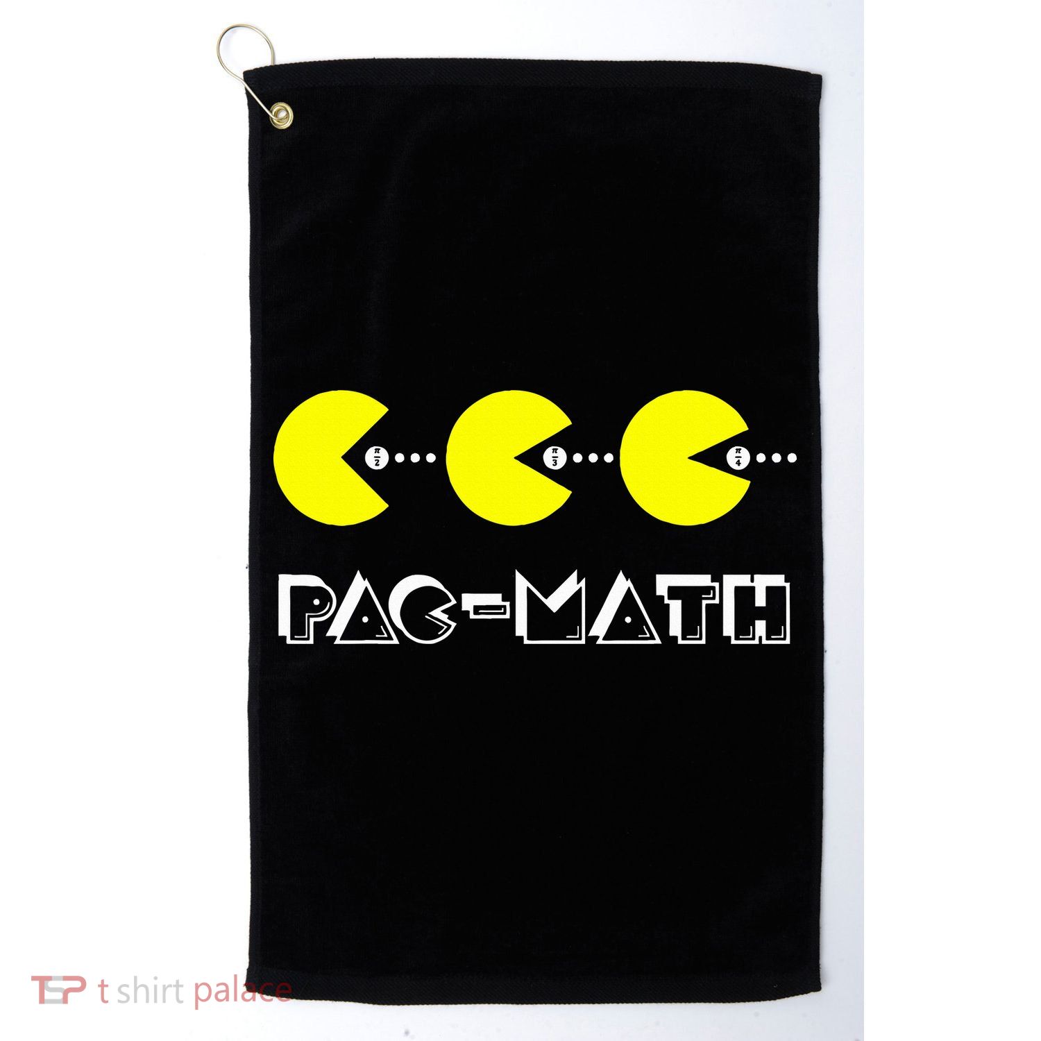 Funny Nerdy Pac Math Nom Retro Game Precalculus Math Teacher Golf Towel