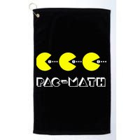 Funny Nerdy Pac Math Nom Retro Game Precalculus Math Teacher Golf Towel