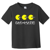 Funny Nerdy Pac Math Nom Retro Game Precalculus Math Teacher Toddler T-Shirt