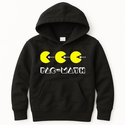 Funny Nerdy Pac Math Nom Retro Game Precalculus Math Teacher Kids Hoodie