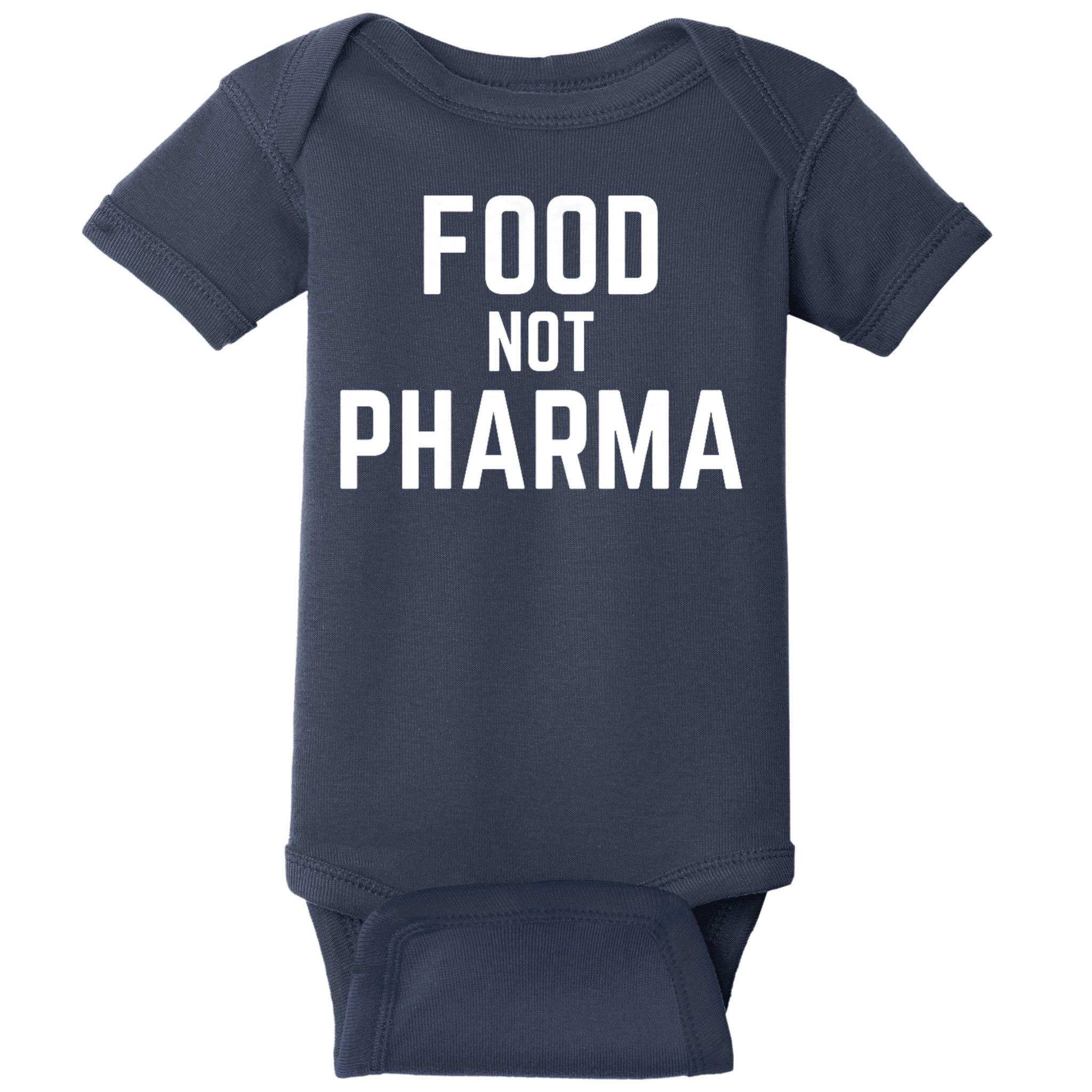 Food Not Pharma Natural Organic Nutrition Baby Bodysuit