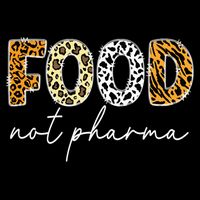Food Not Pharma - Natural Organic Nutrition Health Wellness Button