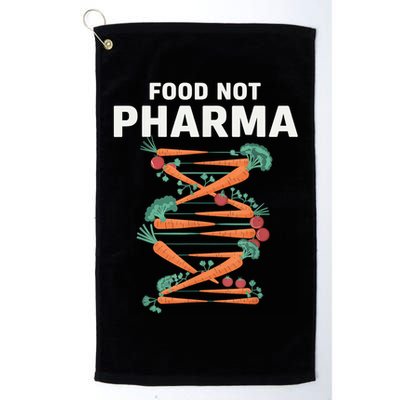 Food Not Pharma Natural Organic Nutrition Golf Towel