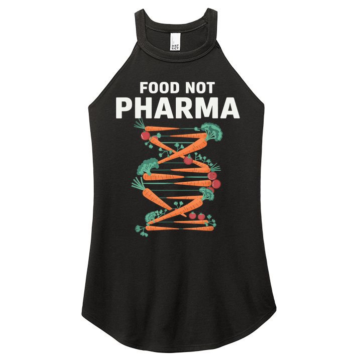 Food Not Pharma Natural Organic Nutrition Women's Perfect Tri Rocker Tank