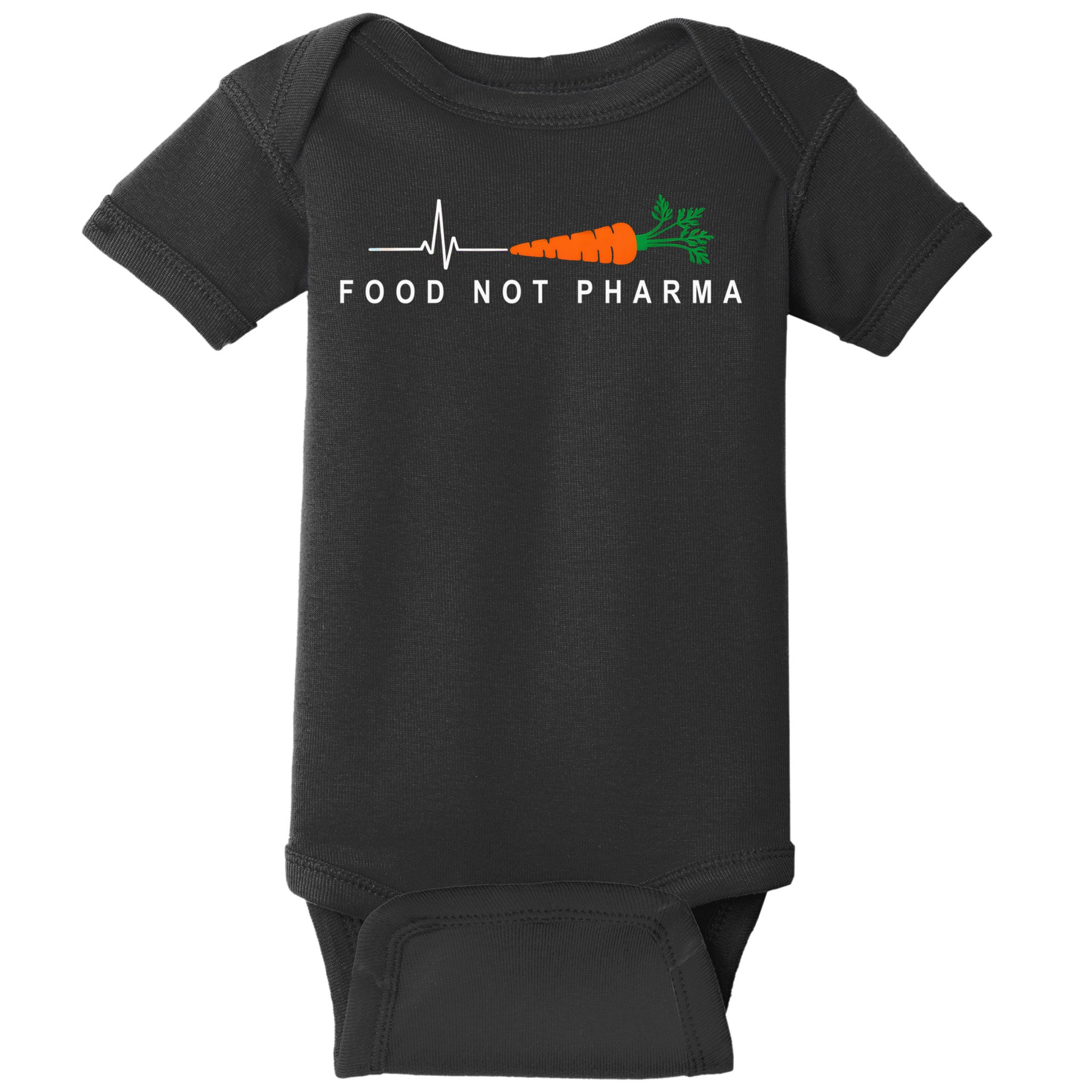 Food Not Pharma Natural Organic Nutrition Baby Bodysuit