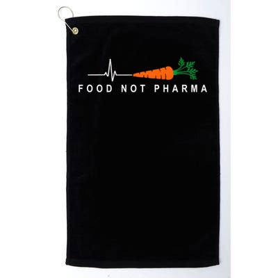 Food Not Pharma Natural Organic Nutrition Golf Towel