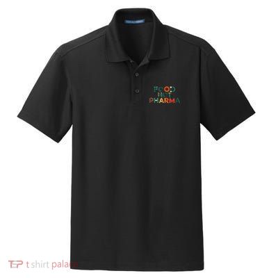 Food Not Pharma Natural Organic Nutrition Dry Zone Grid Polo