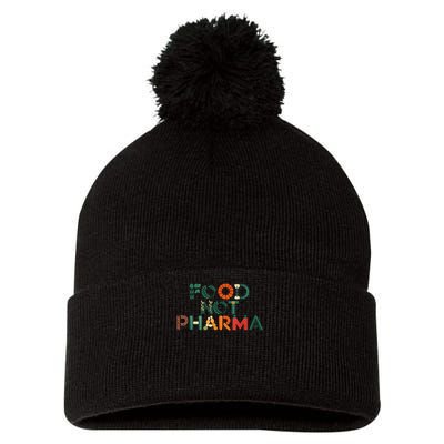 Food Not Pharma Natural Organic Nutrition Pom Pom 12in Knit Beanie