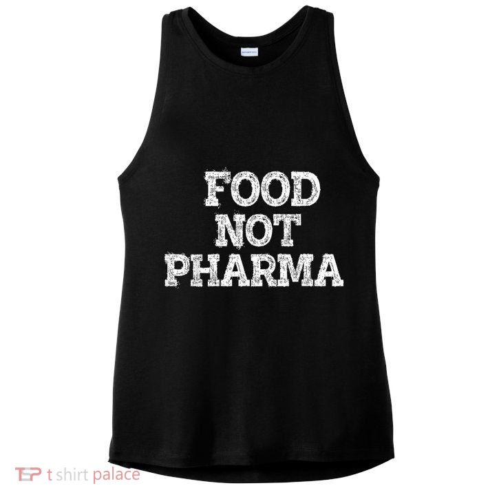 Food Not Pharma Natural Organic Nutrition Ladies PosiCharge Tri-Blend Wicking Tank
