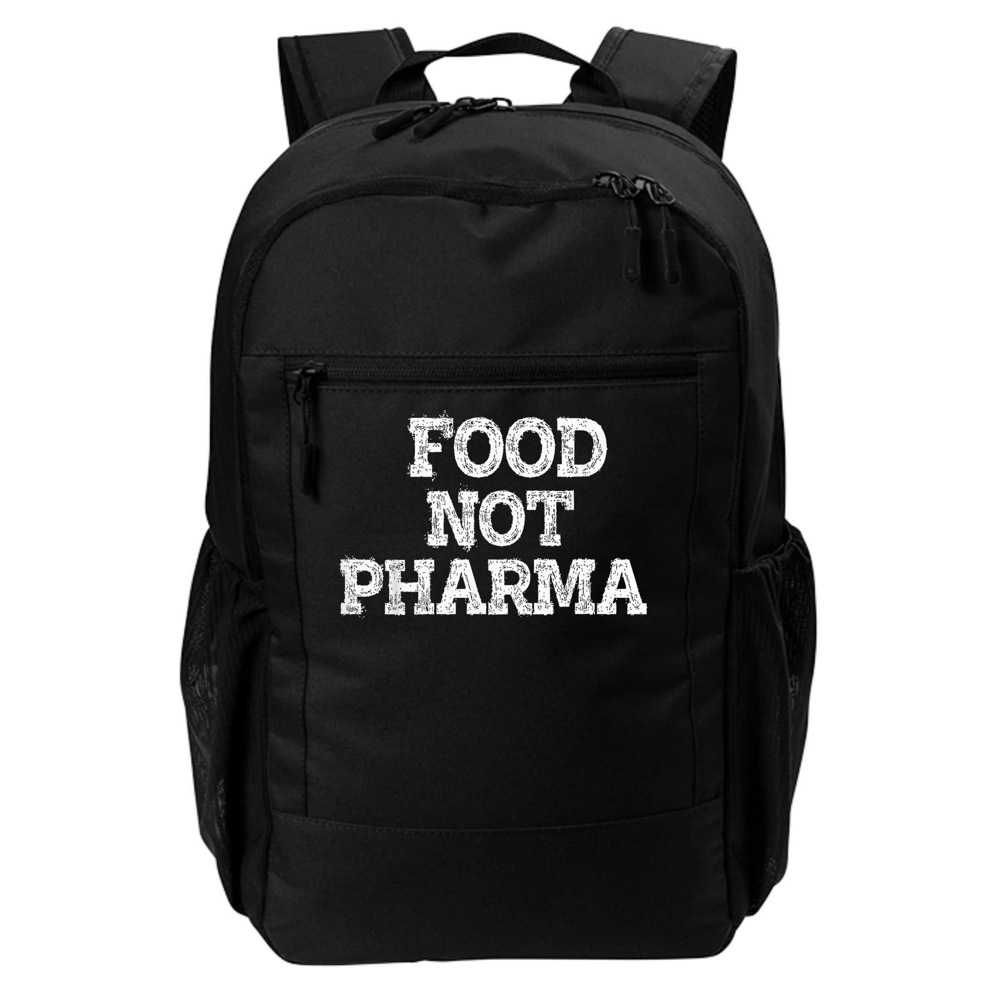 Food Not Pharma Natural Organic Nutrition Backpack