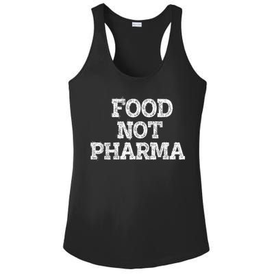 Food Not Pharma Natural Organic Nutrition Ladies PosiCharge Competitor Racerback Tank