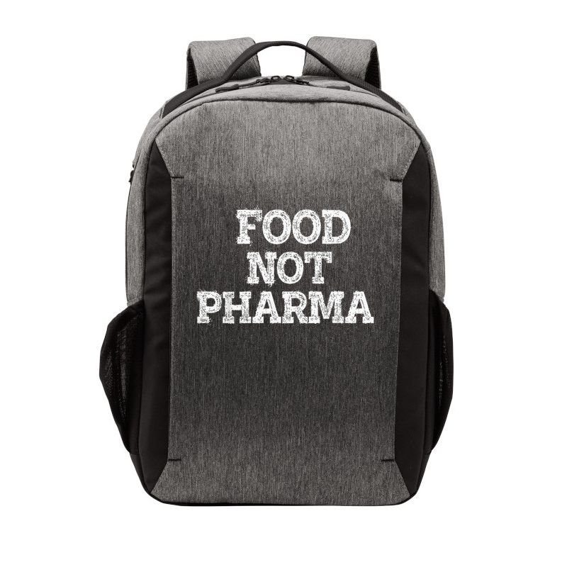 Food Not Pharma Natural Organic Nutrition Vector Backpack