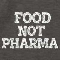 Food Not Pharma Natural Organic Nutrition Vector Backpack