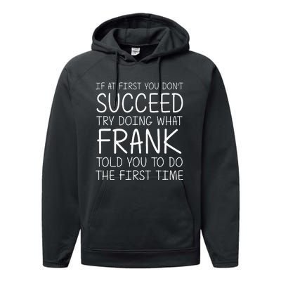 Frank Name Personalized Birthday Performance Fleece Hoodie