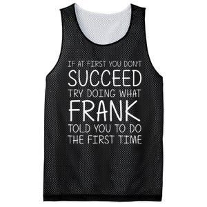 Frank Name Personalized Birthday Mesh Reversible Basketball Jersey Tank