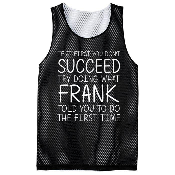 Frank Name Personalized Birthday Mesh Reversible Basketball Jersey Tank