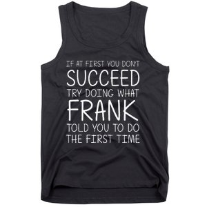 Frank Name Personalized Birthday Tank Top