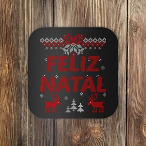 Feliz Natal Portuguese Merry Christmas Gift Idea Coaster