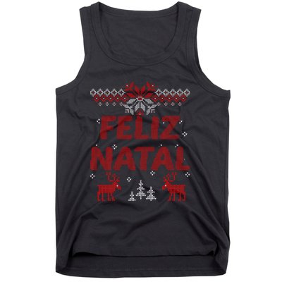 Feliz Natal Portuguese Merry Christmas Gift Idea Tank Top