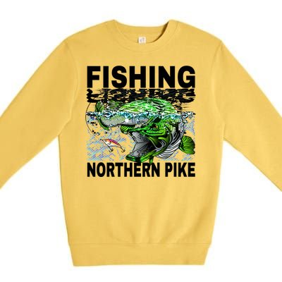 Fishing Northern Pike Premium Crewneck Sweatshirt