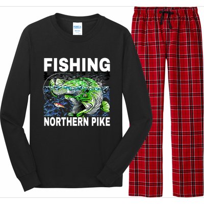 Fishing Northern Pike Long Sleeve Pajama Set