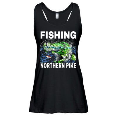 Fishing Northern Pike Ladies Essential Flowy Tank